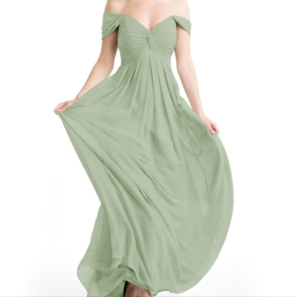 Azazie bridesmaid dress in dusty sage